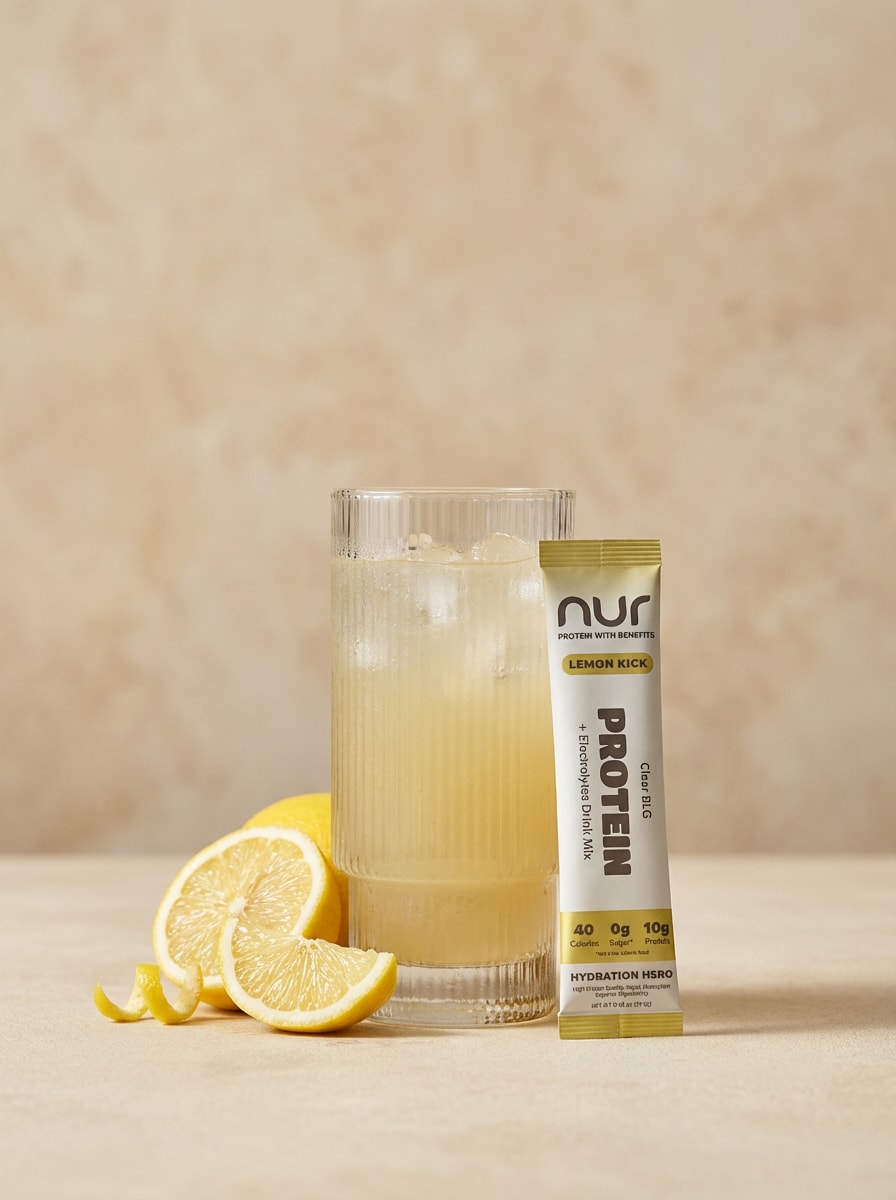 NUR Hydration Hero — Lemon Kick flavor protein stick