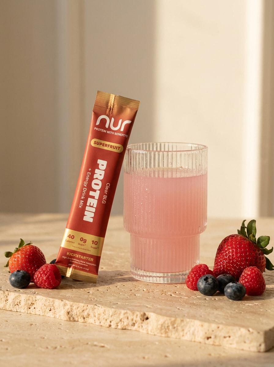 NUR Kickstarter — Superfruit flavor protein stick