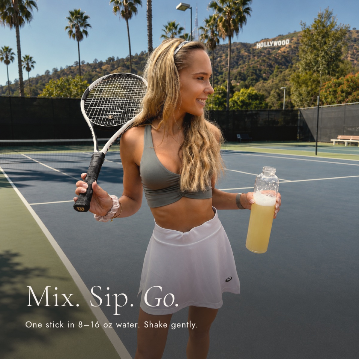 Mix one stick in 8 to 16 oz water, shake gently